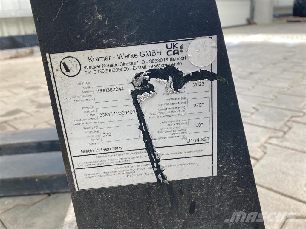 Kramer 1200 mm 프론트 로더 부속품