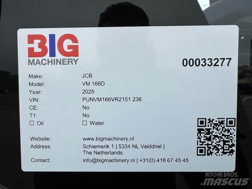 JCB VM166D 싱글 드럼 롤러