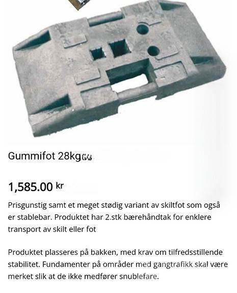  Brukt Skiltfot 기타 부품  