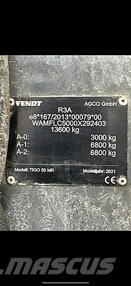 Fendt Tigo 50 MR 다목적 트레일러