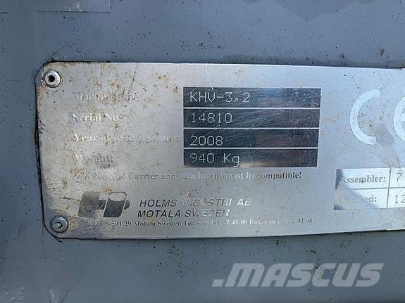 Holms KHV-3.2 제설 블레이드 및 제설기