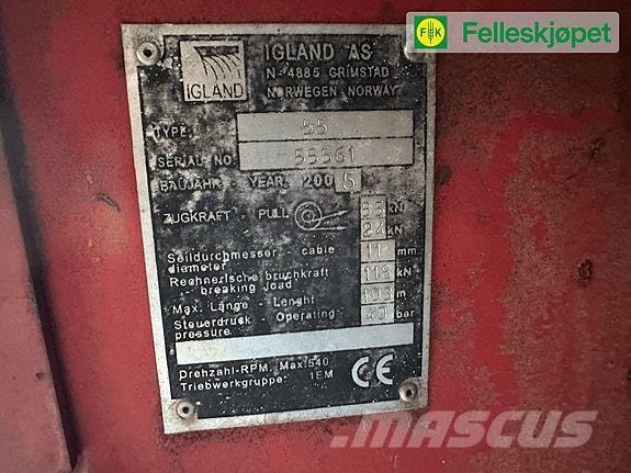 Igland 55 Vinsj 임업 장비 - 기타