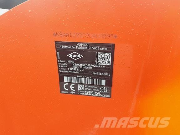 Kuhn FC3561TCD 기타 목초 수확용 장비