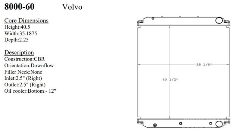 Volvo VT 라디에이터