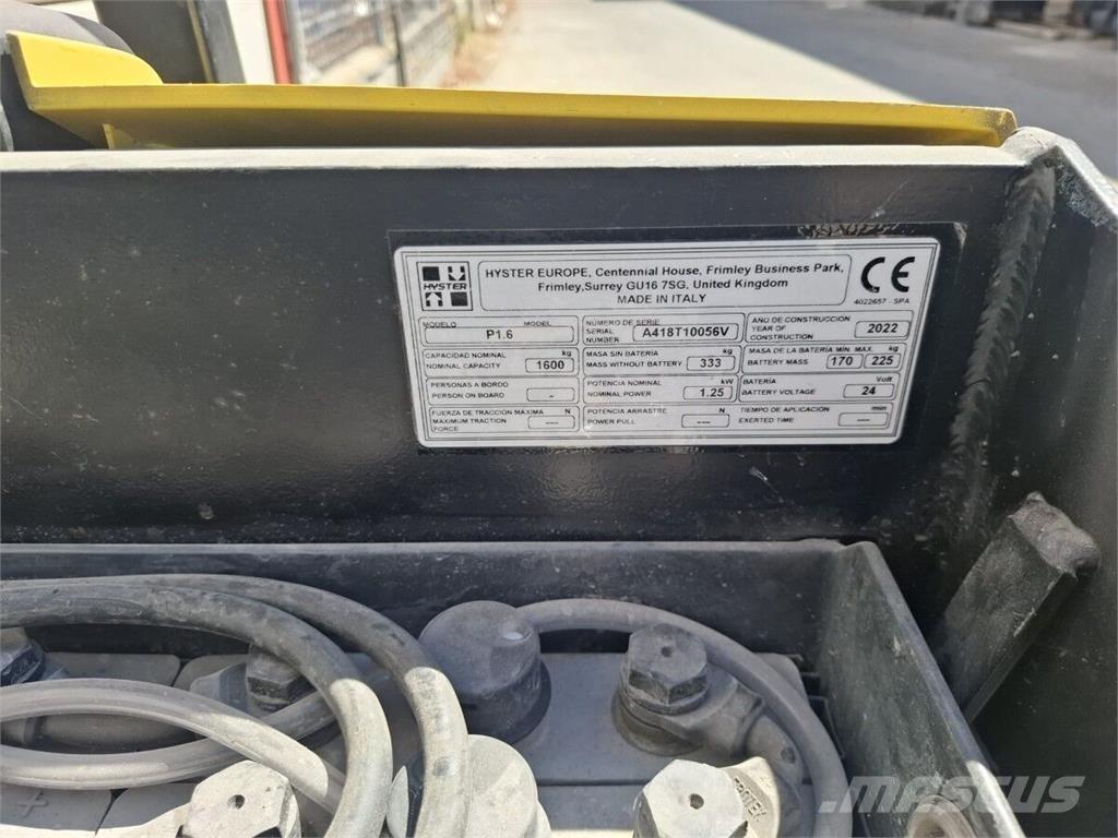 Hyster P1.6 자재 장비 - 기타
