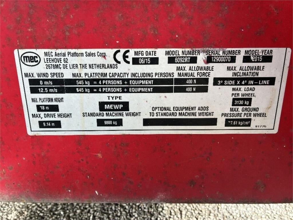 MEC 6092RT 가위형 리프트