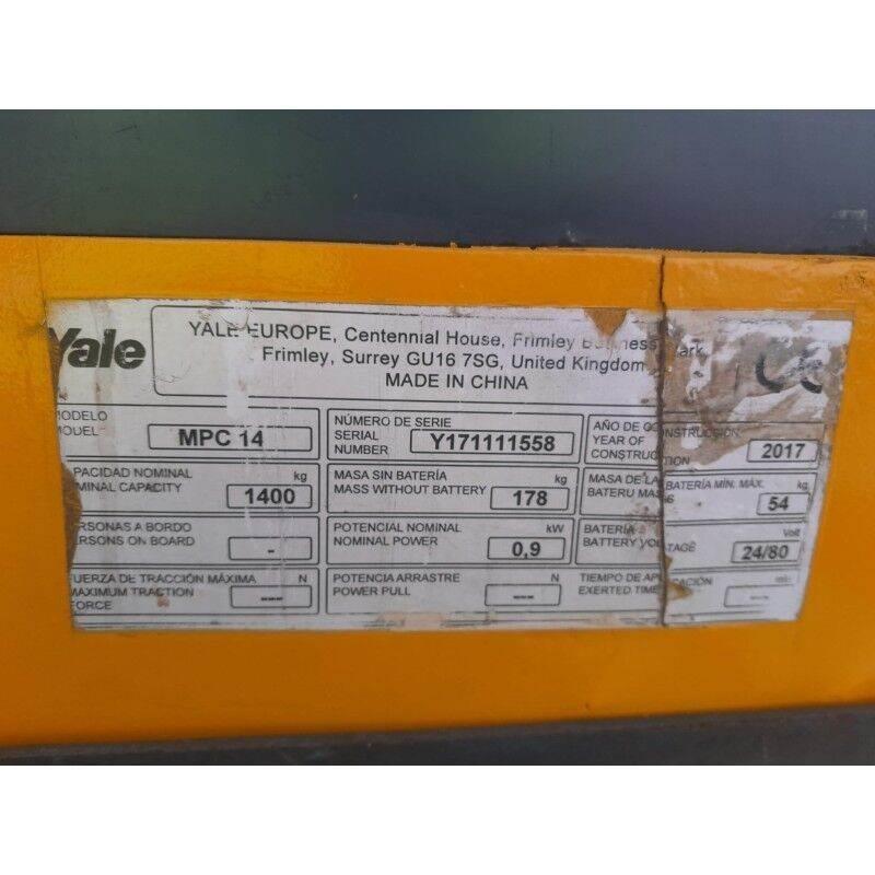 Yale MPC14 경량 리프터