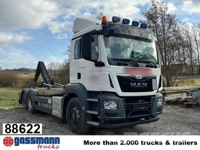 MAN TGS 26.440 6x2 BL 훅 리프트 트럭