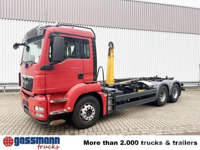 MAN TGS 26.440 6X4 BL 훅 리프트 트럭
