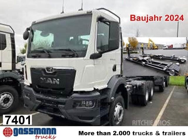 MAN TGS 33.440 BB 6x4 훅 리프트 트럭