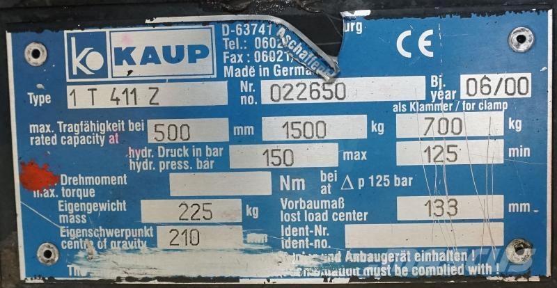 Kaup 1T411Z 기타 어태치먼트 및 부속품