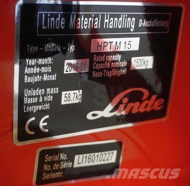 Linde HPT M 15 핸드파레트 트럭