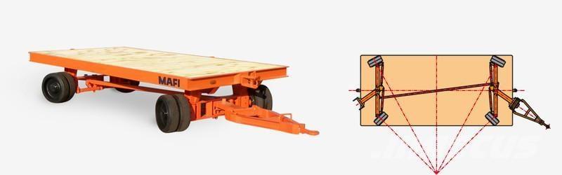 Mafi 1060 / 4t 플랫베드/드롭사이드 트레일러