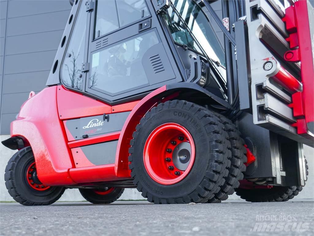 Linde H 80D-03/900 디젤 지게차