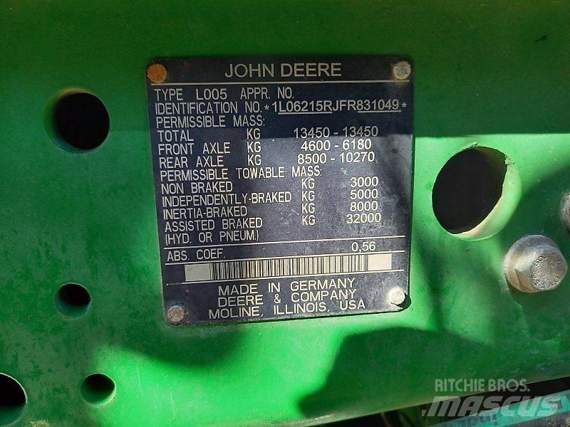 John Deere 6215R 트랙터
