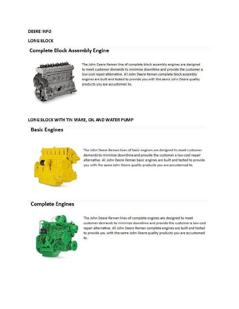 John Deere 4024T 엔진