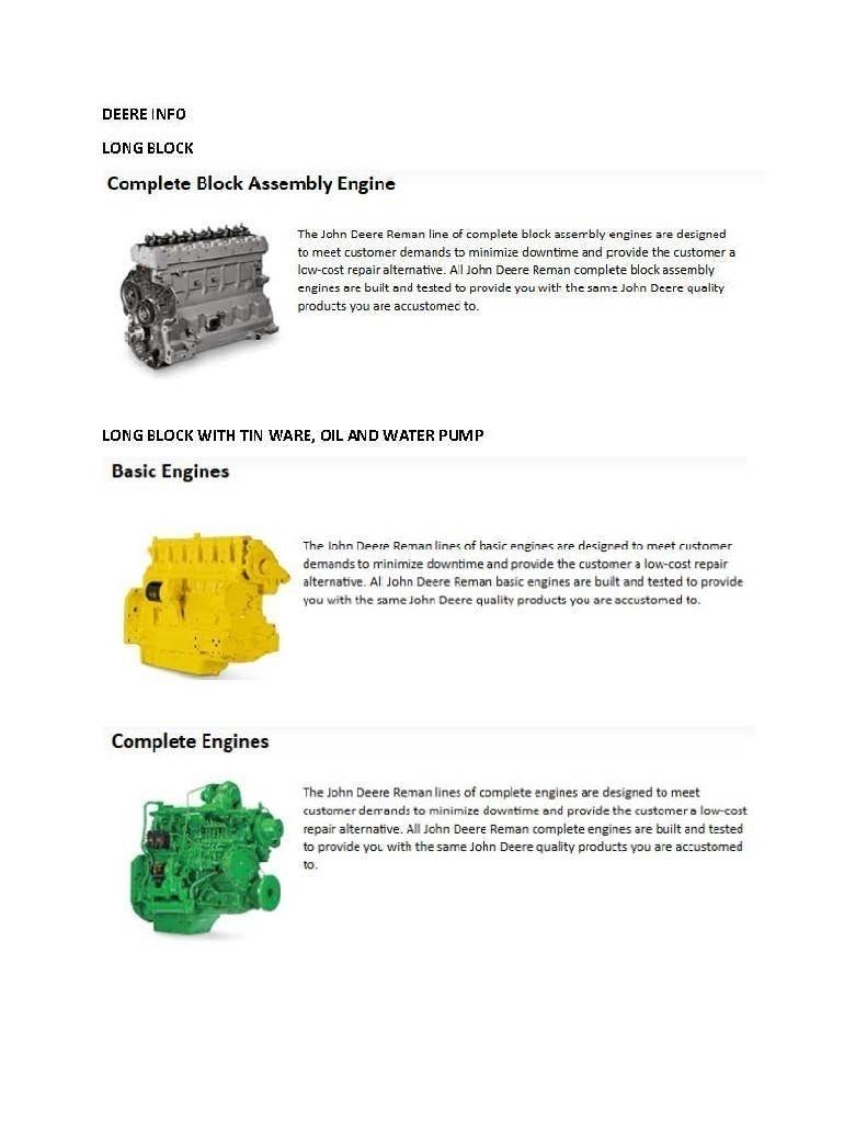 John Deere 4045 엔진