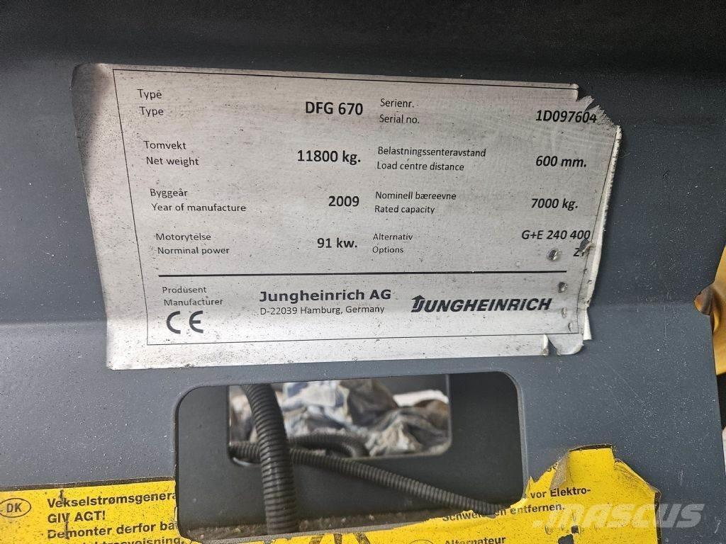Jungheinrich DFG670 디젤 지게차