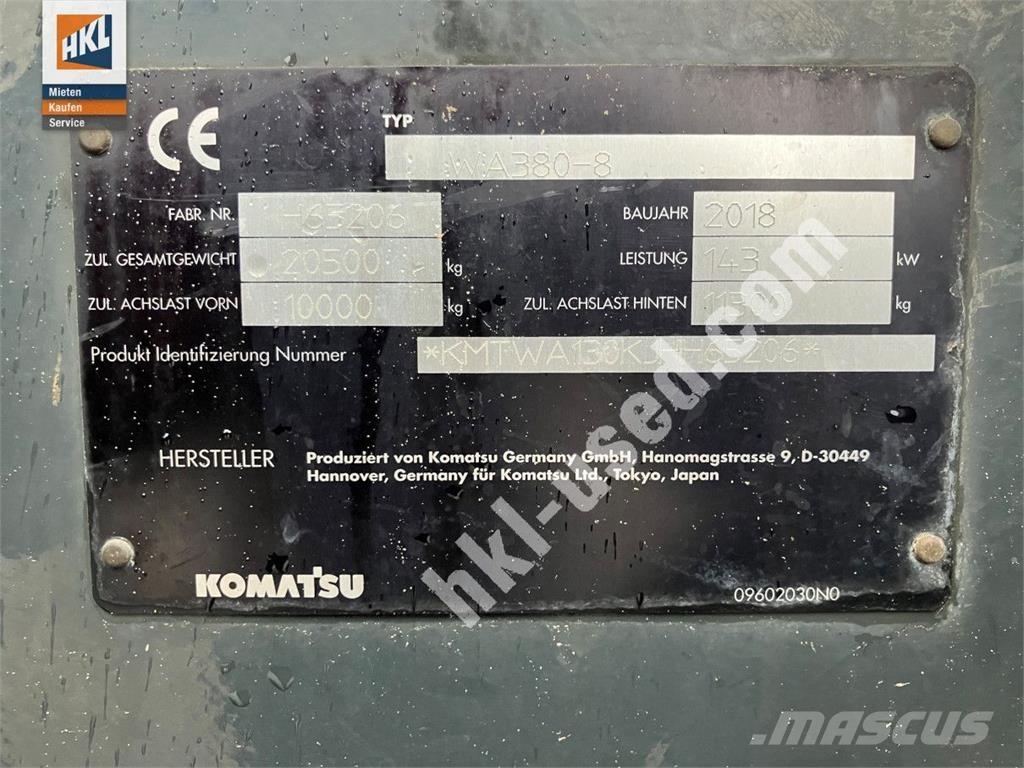 Komatsu WA 380-8  휠로우더