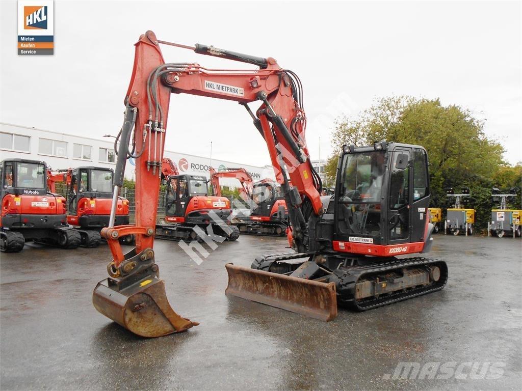 Kubota KX 080-4 소형 굴삭기 7톤 미만