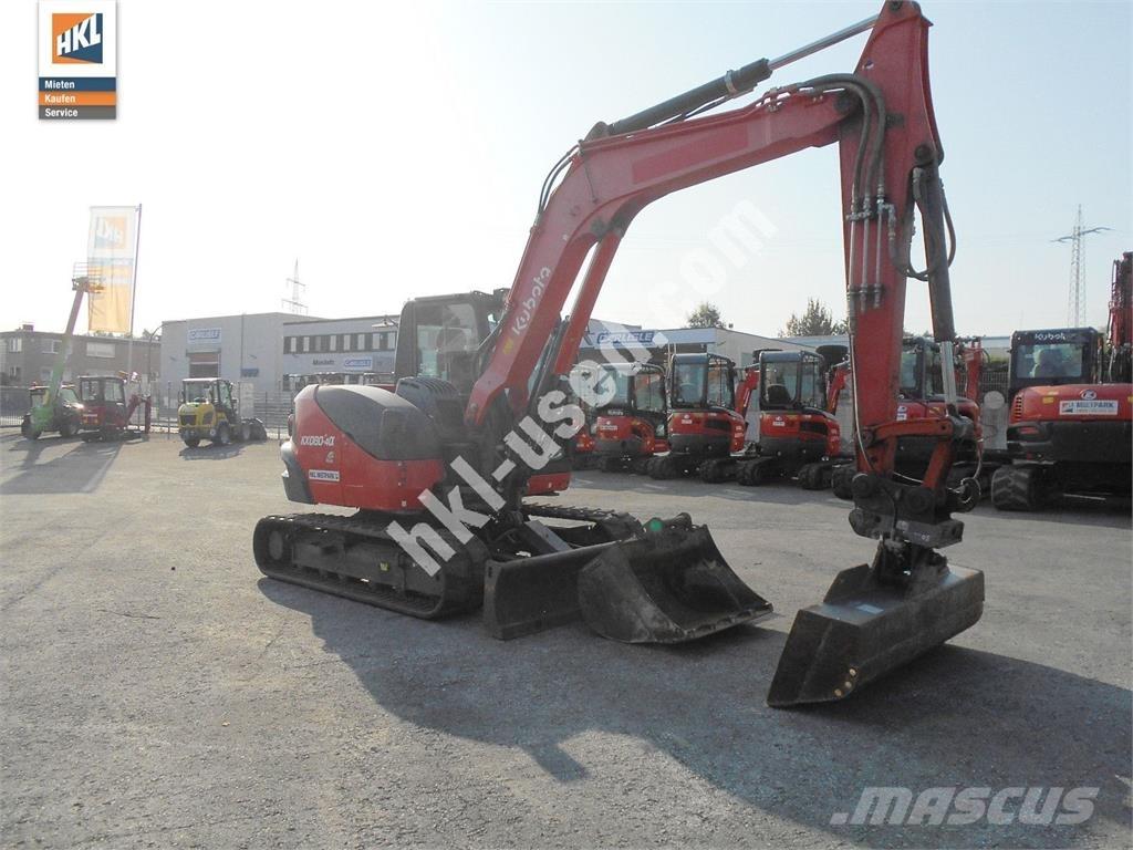 Kubota KX 080-4 소형 굴삭기 7톤 미만
