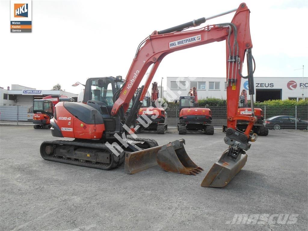 Kubota KX 080-4 소형 굴삭기 7톤 미만