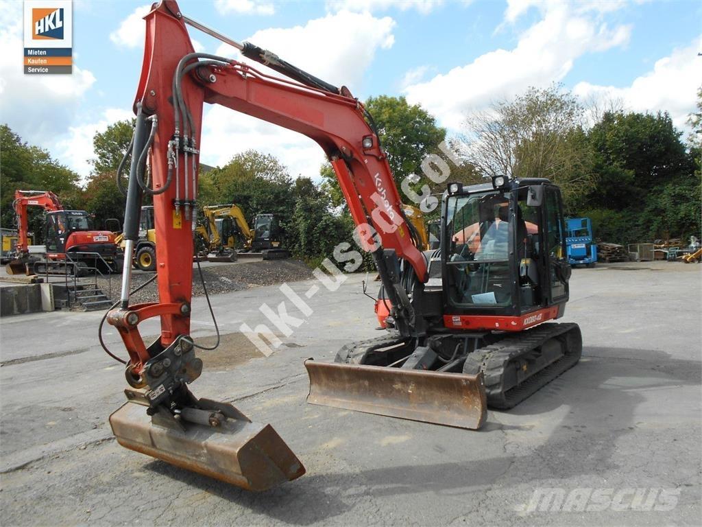 Kubota KX 080-4 소형 굴삭기 7톤 미만