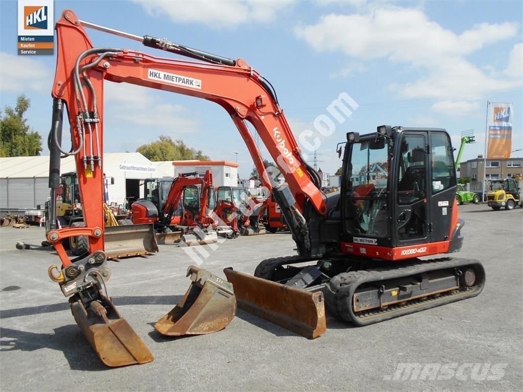 Kubota KX 080-4 소형 굴삭기 7톤 미만