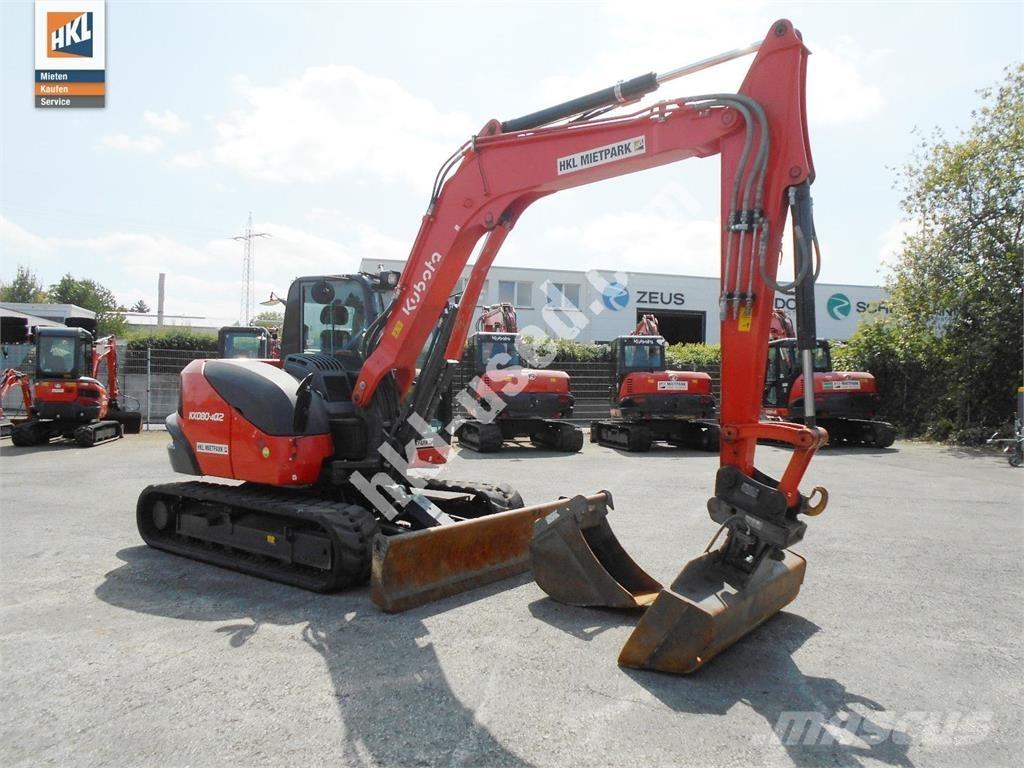 Kubota KX 080-4 소형 굴삭기 7톤 미만