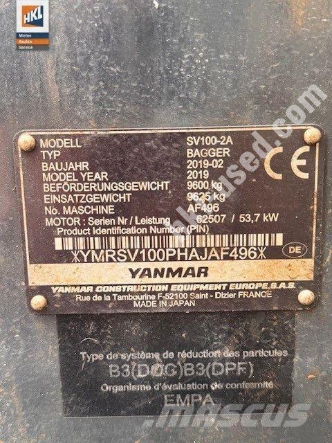 Yanmar SV 100-2 소형 굴삭기 7톤 미만
