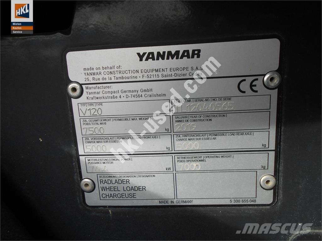 Yanmar V 120  휠로우더