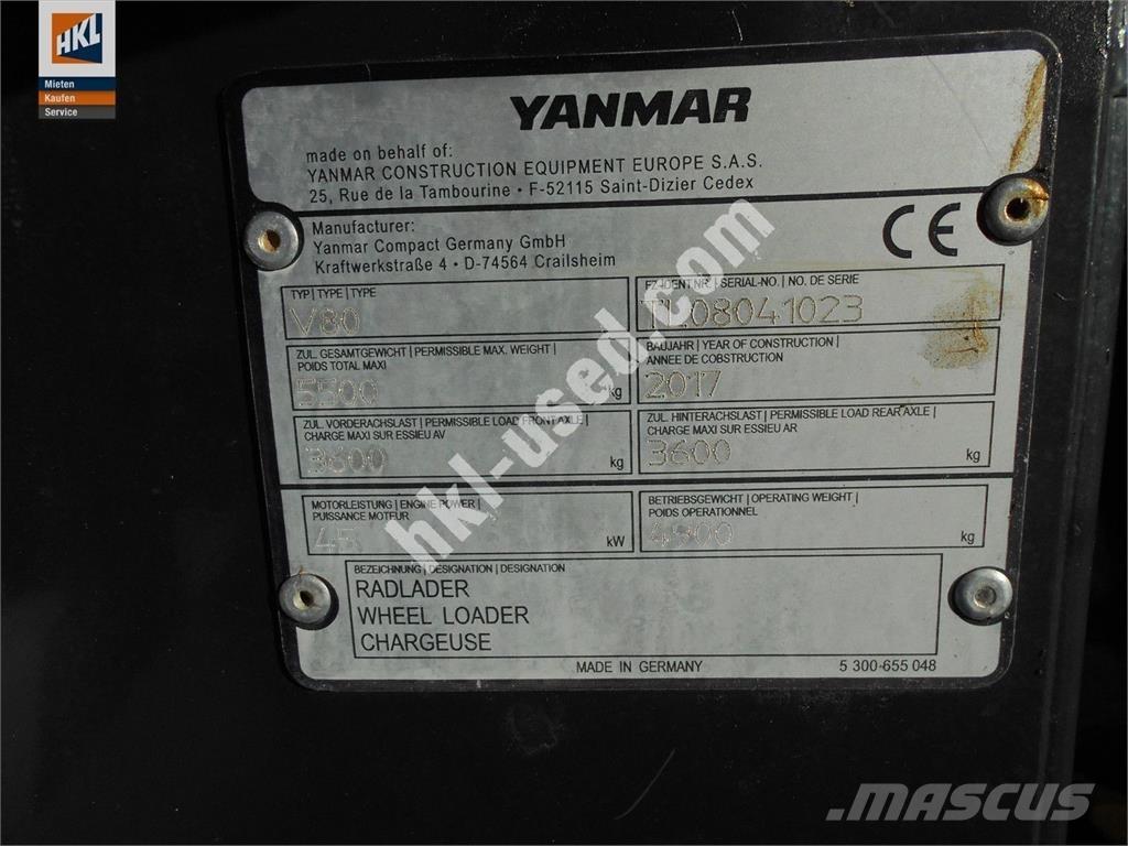 Yanmar V 80  휠로우더