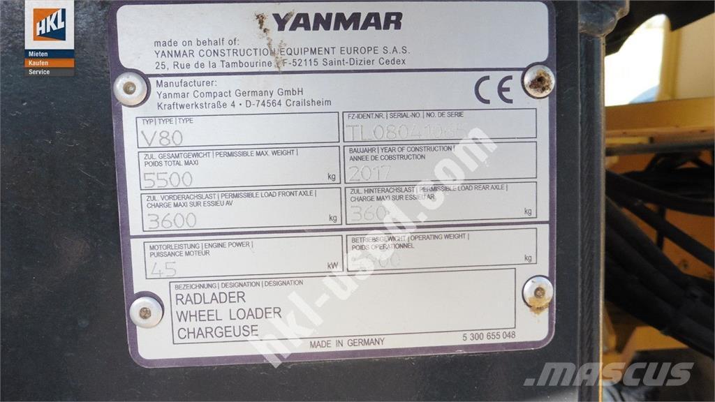 Yanmar V 80  휠로우더