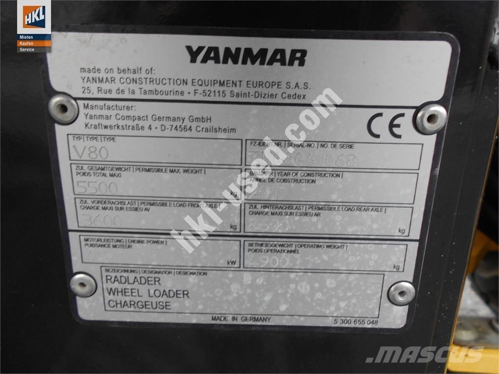 Yanmar V 80  휠로우더