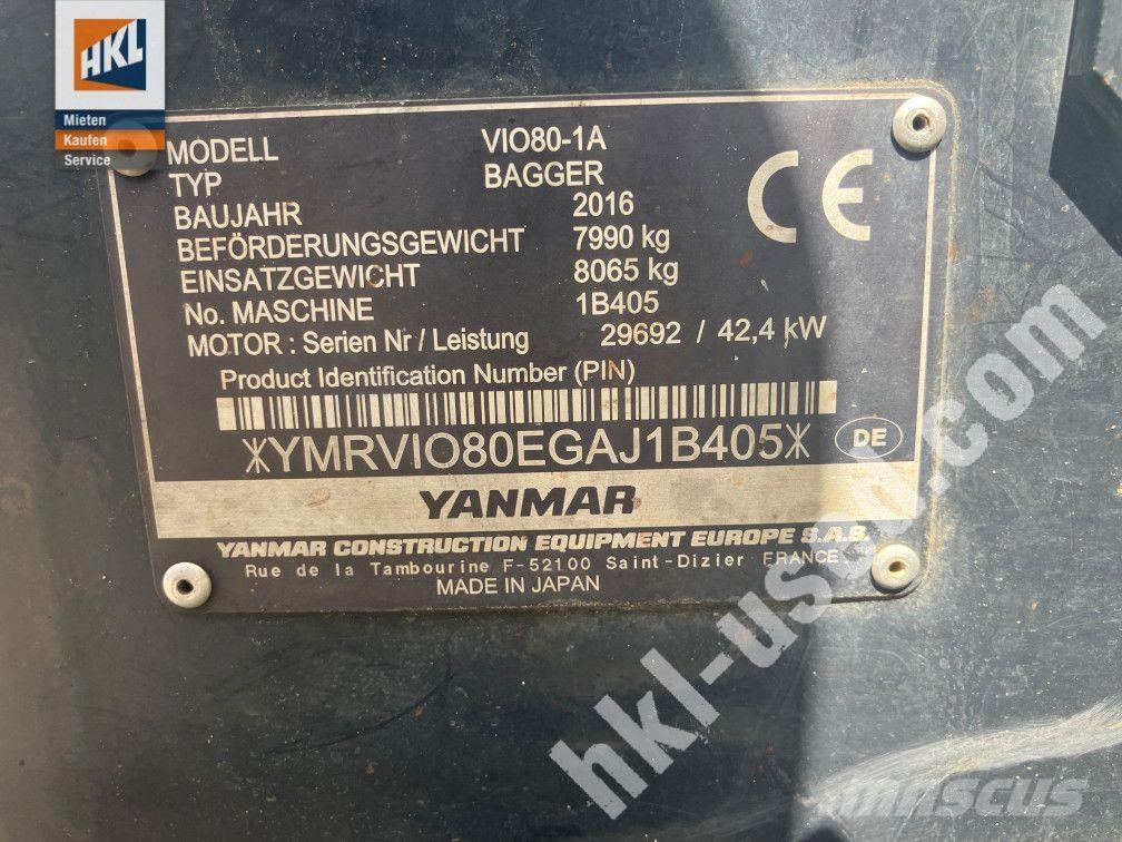 Yanmar VIO 80-1 소형 굴삭기 7톤 미만