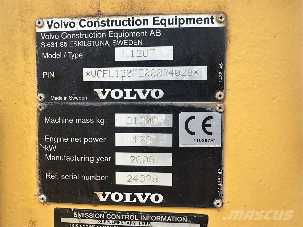 Volvo L120F  휠로우더