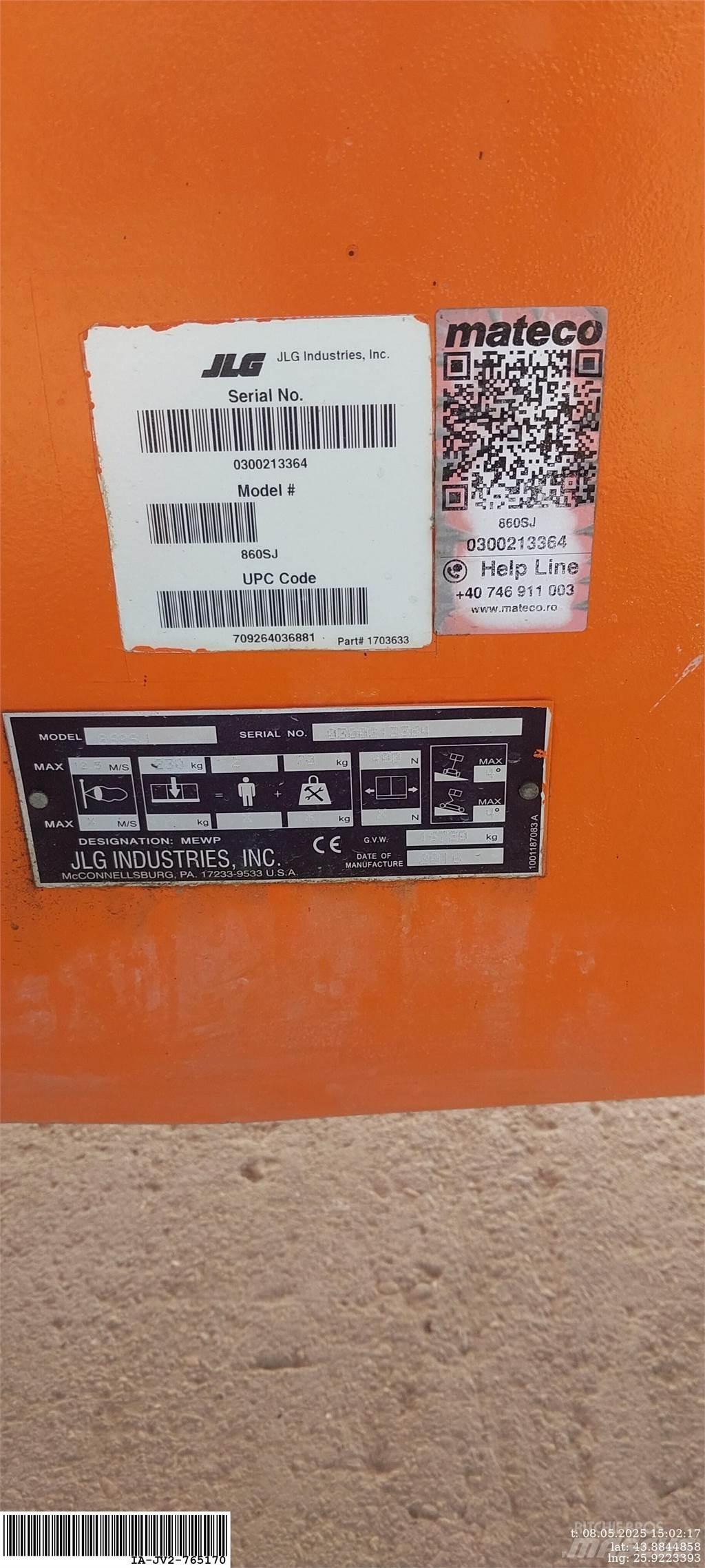 JLG 860SJ 관절형 전동이동 리프트