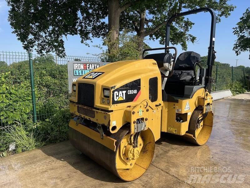 CAT CB24B Roller 트윈 드럼 롤러