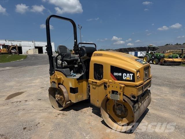CAT CB24B 트윈 드럼 롤러