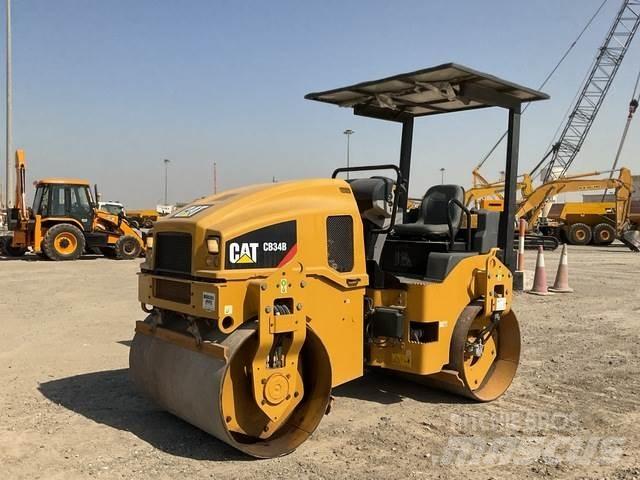 CAT CB34B 트윈 드럼 롤러