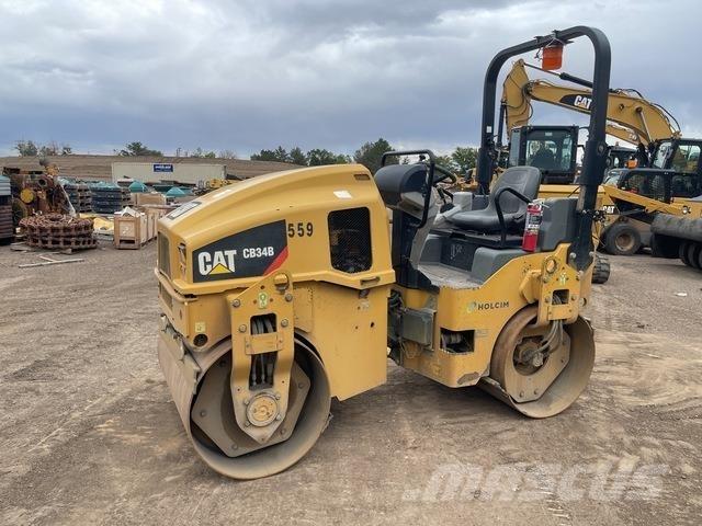 CAT CB34B 트윈 드럼 롤러