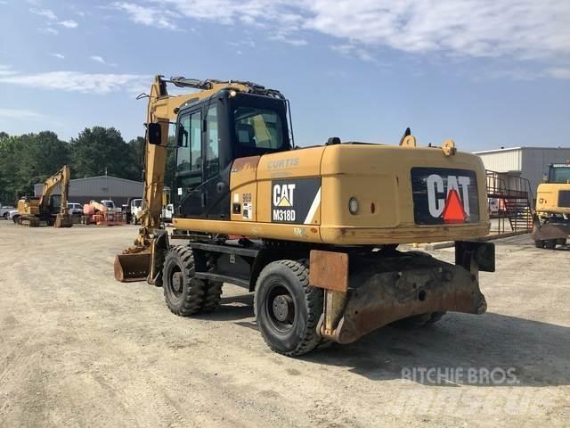 CAT M318D  휠 굴삭기