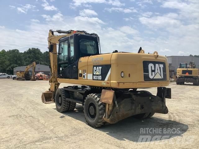 CAT M318D  휠 굴삭기