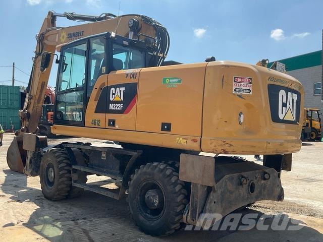 CAT M322F  휠 굴삭기