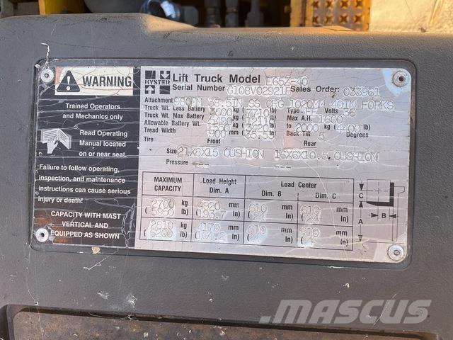 Hyster E65Z-40 전동 지게차