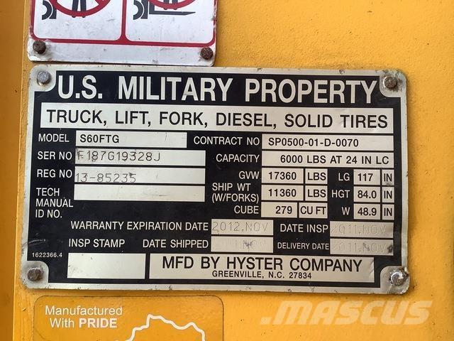Hyster S60FTG 그 외 지게차