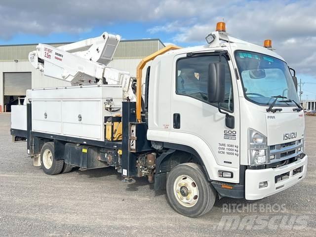 Isuzu FRR600 트럭 탑재 고소작업대