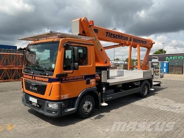 MAN TGL8.180 트럭 탑재 고소작업대