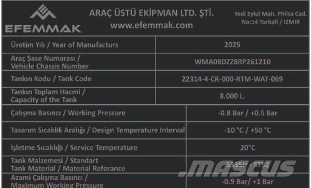 MAN TGM18.250 급수차