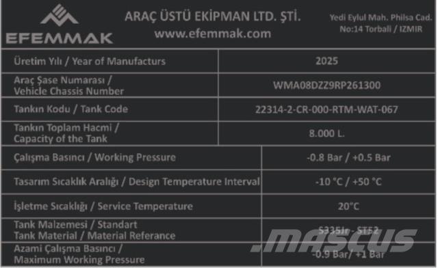MAN TGM18.250 급수차